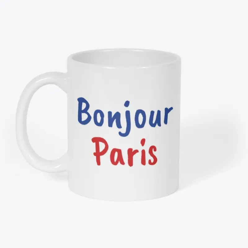 Bonjour Paris A&B mug