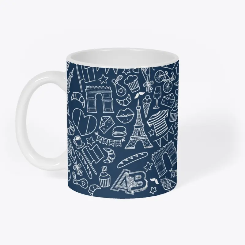 COLLAGE PARIS A&B MUG