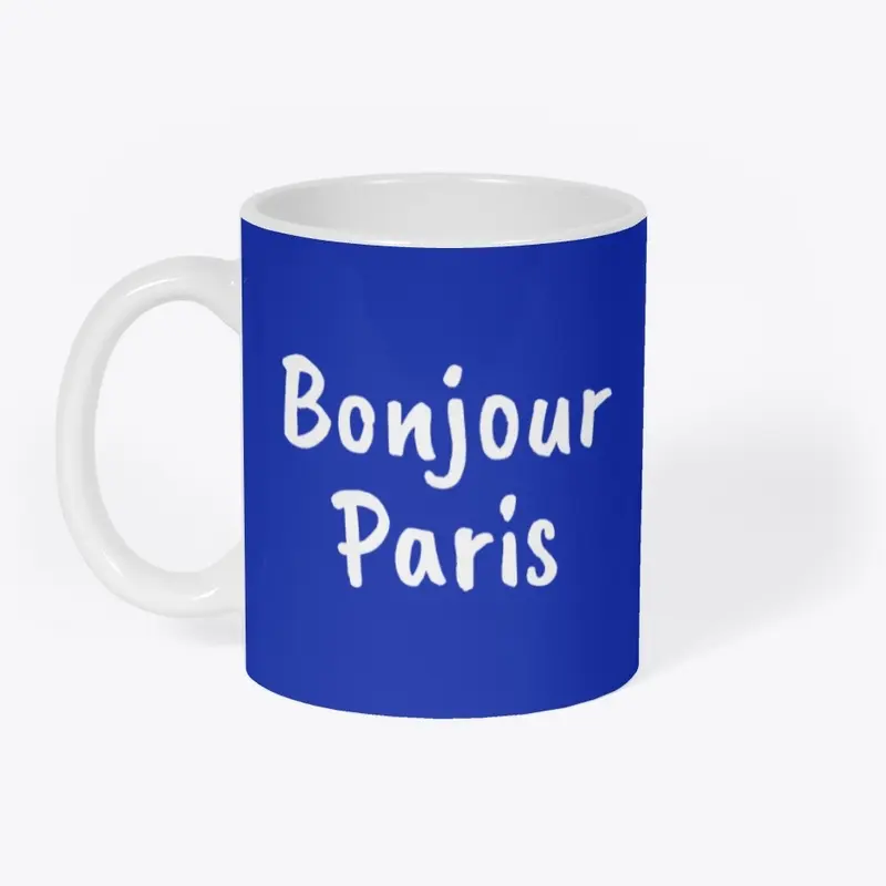 Bonjour Paris A&B mug